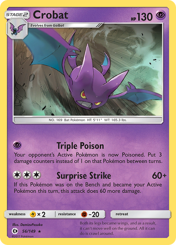 Crobat (56/149) [Sun & Moon: Base Set] - Destination Retro