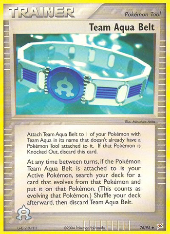 Team Aqua Belt (76/95) [EX: Team Magma vs Team Aqua] - Destination Retro