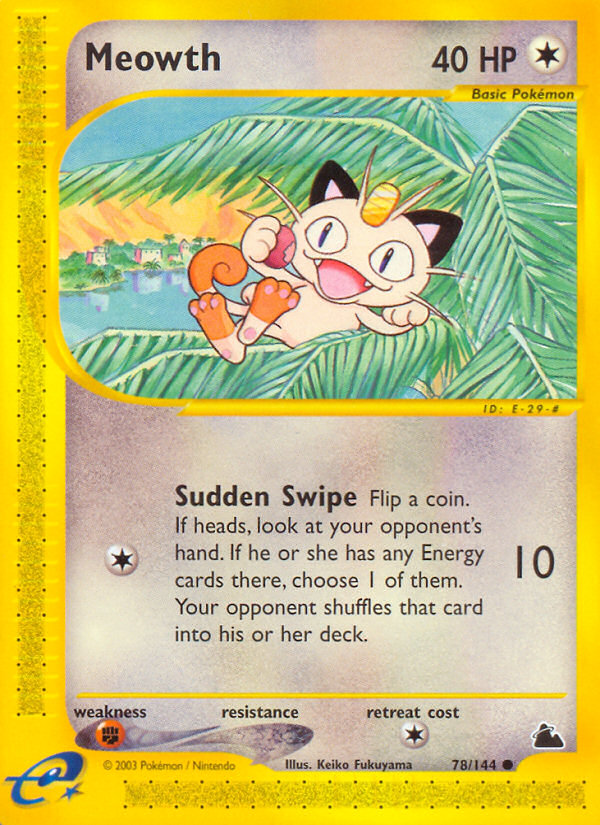 Meowth (78/144) [Skyridge] - Destination Retro