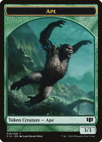 Ape // Zombie (011/036) Double-sided Token [Commander 2014 Tokens] - Destination Retro