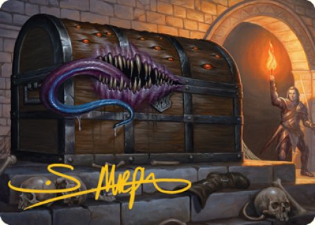Mimic Art Card (Gold-Stamped Signature) [Dungeons & Dragons: Adventures in the Forgotten Realms Art Series] - Destination Retro