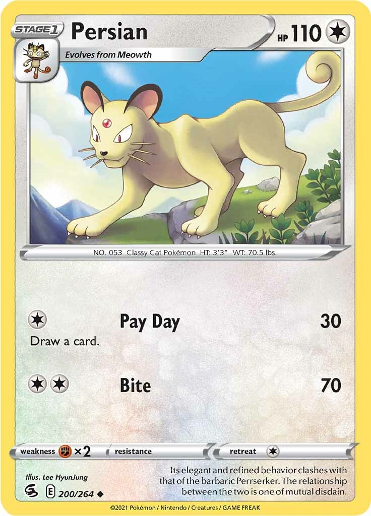 Persian (200/264) [Sword & Shield: Fusion Strike] - Destination Retro