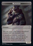 Manifest // Copy Double-sided Token [Streets of New Capenna Commander Tokens] - Destination Retro