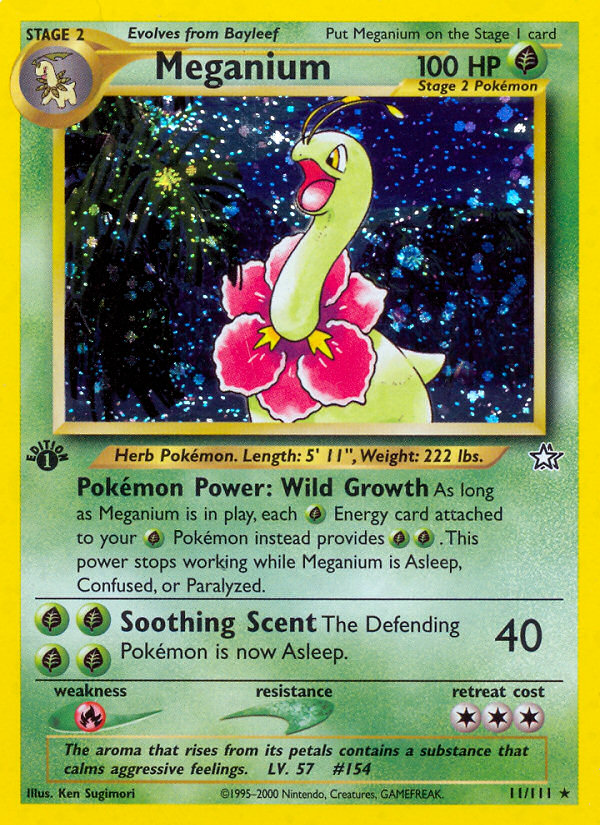 Meganium (11/111) [Neo Genesis 1st Edition] - Destination Retro