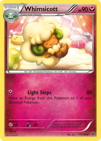 Whimsicott (71/124) [XY: Fates Collide] - Destination Retro