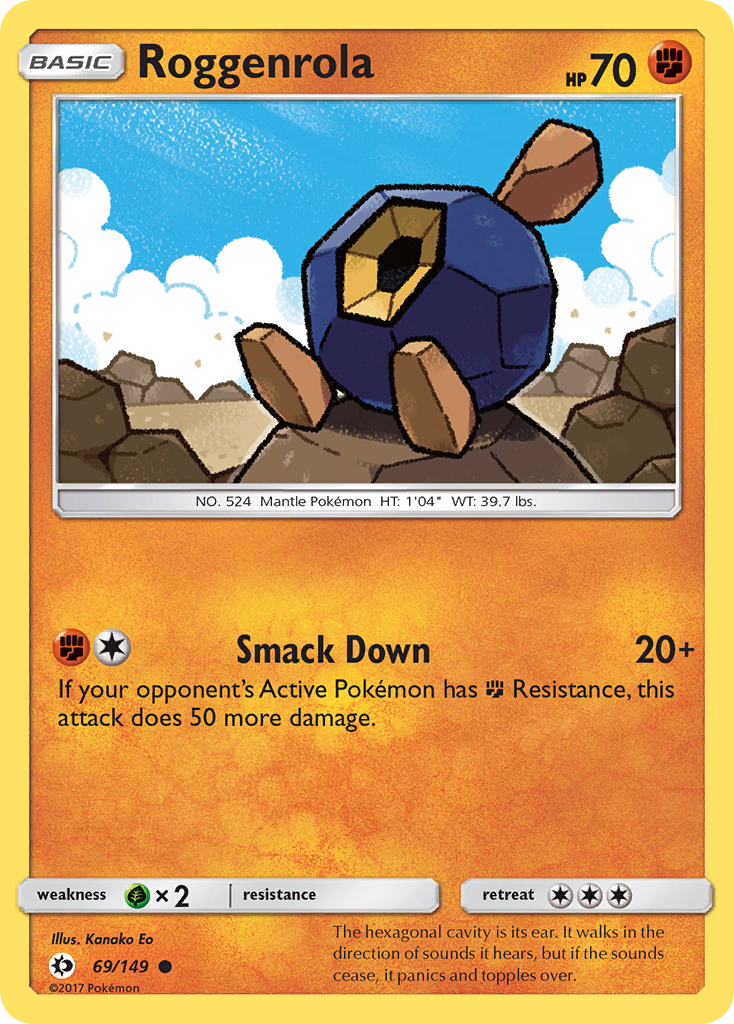 Roggenrola (69/149) [Sun & Moon: Base Set] - Destination Retro