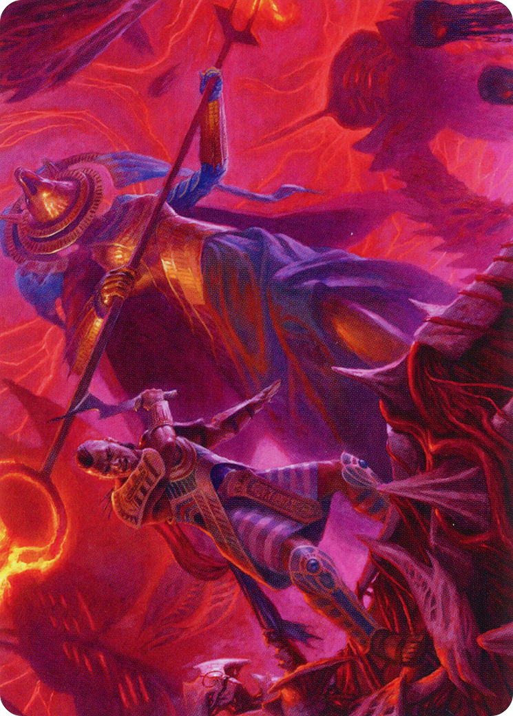 Djeru and Hazoret Art Card [March of the Machine Art Series] - Destination Retro