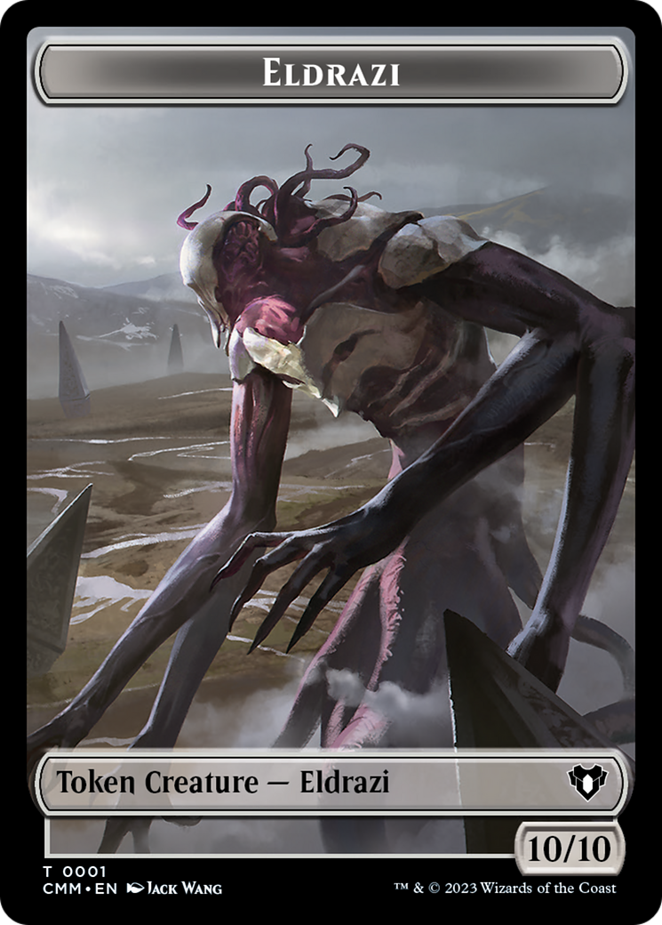 Eldrazi // Knight Double-Sided Token [Commander Masters Tokens] - Destination Retro