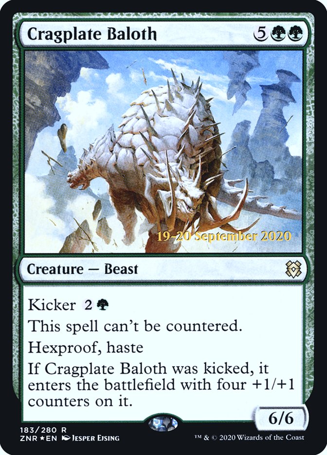 Cragplate Baloth  [Zendikar Rising Prerelease Promos] - Destination Retro