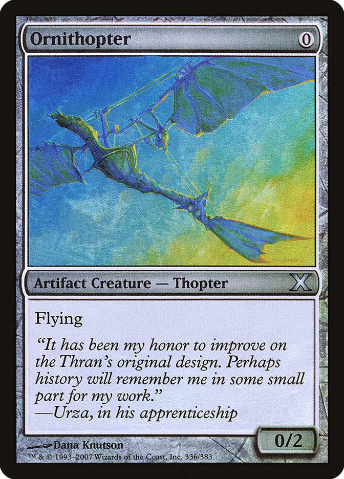 Ornithopter (Premium Foil) [Tenth Edition] - Destination Retro