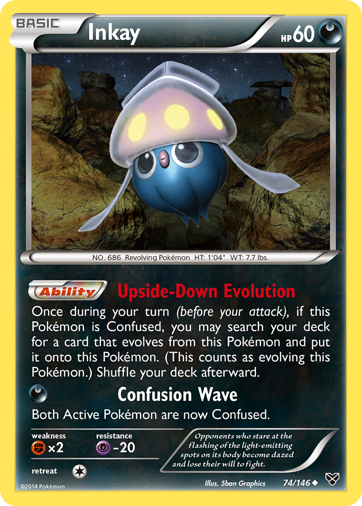 Inkay (74/146) [XY: Base Set] - Destination Retro