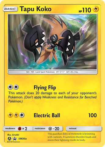 Tapu Koko (SM30a) [Sun & Moon: Black Star Promos] - Destination Retro