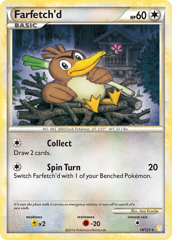 Farfetch'd (19/123) [HeartGold & SoulSilver: Base Set] - Destination Retro