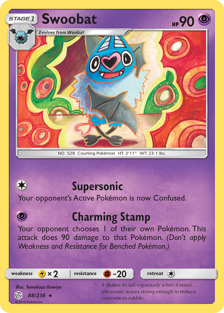 Swoobat (88/236) [Sun & Moon: Cosmic Eclipse] - Destination Retro