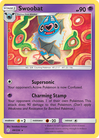 Swoobat (88/236) [Sun & Moon: Cosmic Eclipse] - Destination Retro