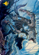 Moonrage Brute Art Card (Gold-Stamped Signature) [Innistrad: Midnight Hunt Art Series] - Destination Retro