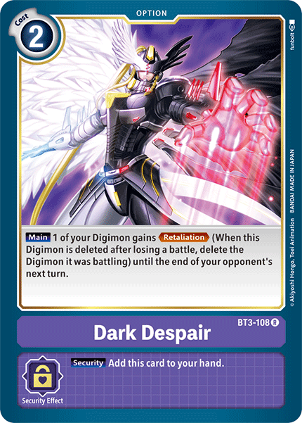 Dark Despair [BT3-108] [Release Special Booster Ver.1.5] - Destination Retro