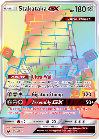 Stakataka GX (176/168) [Sun & Moon: Celestial Storm] - Destination Retro