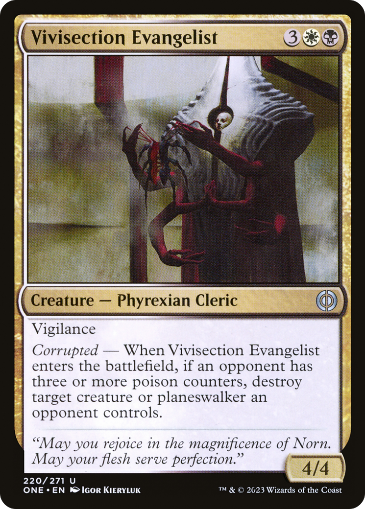 Vivisection Evangelist [Phyrexia: All Will Be One] - Destination Retro
