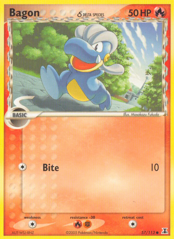 Bagon (57/113) (Delta Species) [EX: Delta Species] - Destination Retro