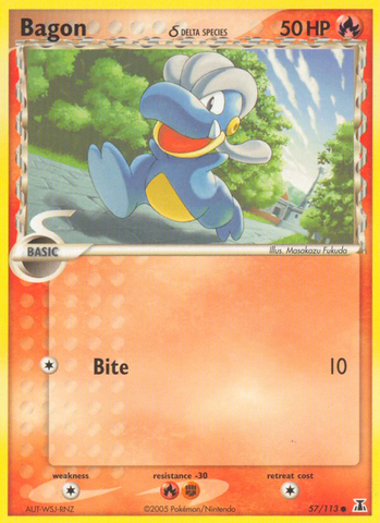 Bagon (57/113) (Delta Species) [EX: Delta Species] - Destination Retro