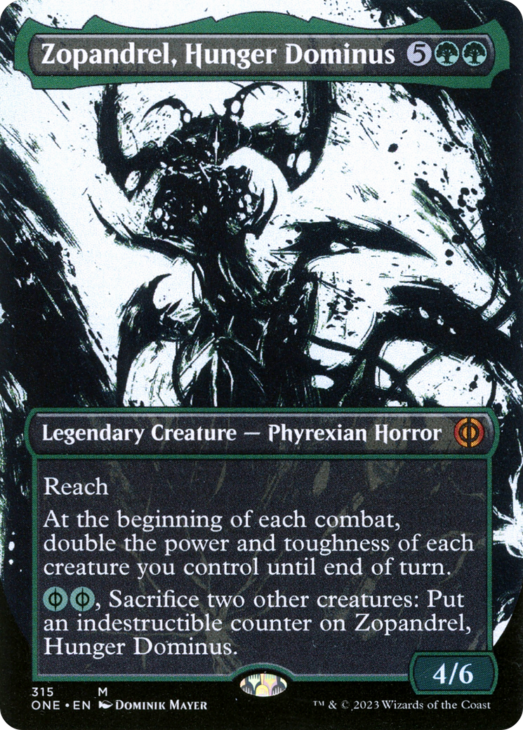 Zopandrel, Hunger Dominus (Borderless Ichor) [Phyrexia: All Will Be One] - Destination Retro
