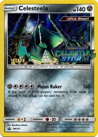 Celesteela (Staff Prerelease Promo) (SM131) [Sun & Moon: Black Star Promos] - Destination Retro