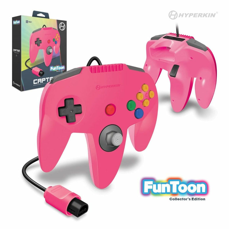 Princess Pink FunToon Nintendo 64 "Captain" Premium Controller [Hyperkin] - Destination Retro