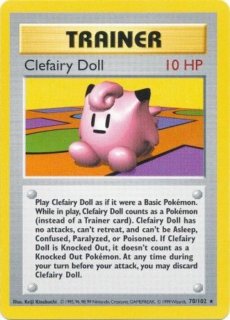 Clefairy Doll (70/102) [Base Set Shadowless Unlimited] - Destination Retro