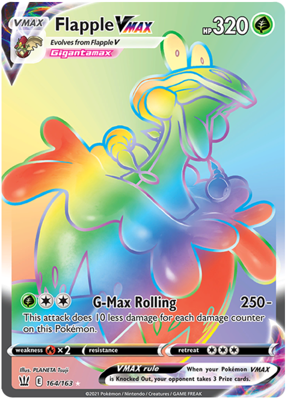 Flapple VMAX (164/163) [Sword & Shield: Battle Styles] - Destination Retro