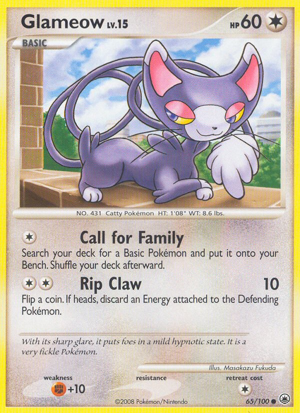 Glameow (65/100) [Diamond & Pearl: Majestic Dawn] - Destination Retro