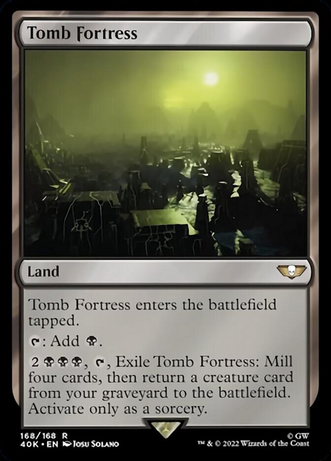 Tomb Fortress (Surge Foil) [Universes Beyond: Warhammer 40,000] - Destination Retro