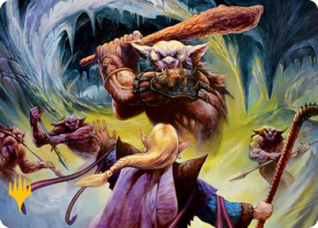 Den of the Bugbear (Dungeon Module) Art Card (Gold-Stamped Signature) [Dungeons & Dragons: Adventures in the Forgotten Realms Art Series] - Destination Retro