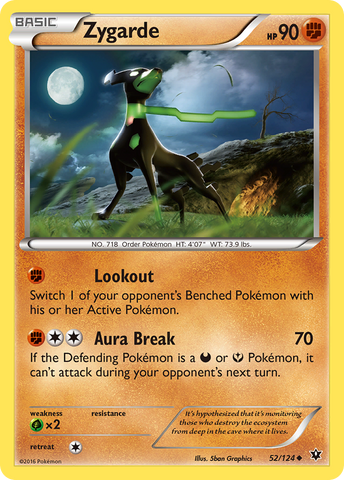 Zygarde (52/124) [XY: Fates Collide] - Destination Retro