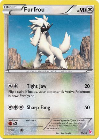 Furfrou (16/30) [XY: Trainer Kit - Sylveon & Noivern] - Destination Retro