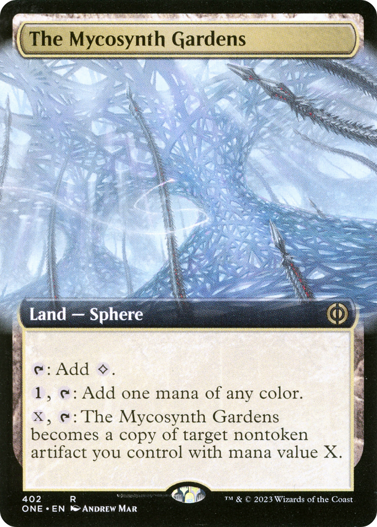 The Mycosynth Gardens (Extended Art) [Phyrexia: All Will Be One] - Destination Retro