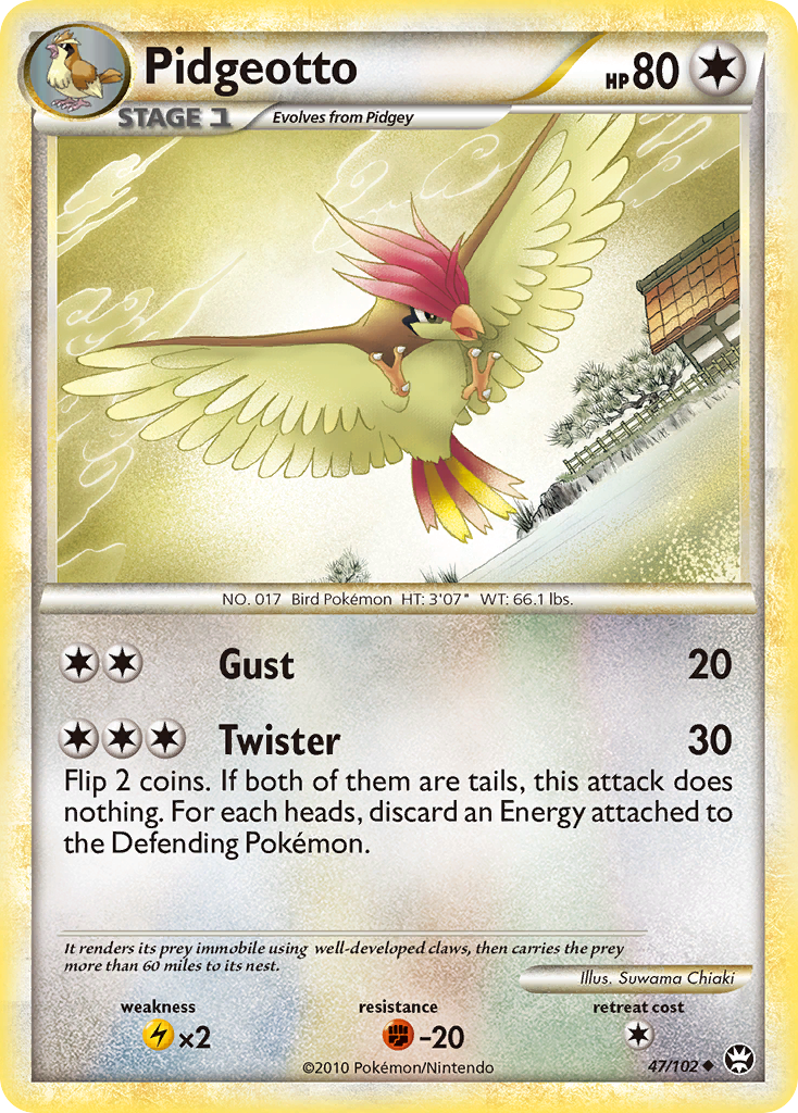 Pidgeotto (47/102) [HeartGold & SoulSilver: Triumphant] - Destination Retro