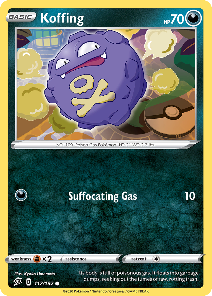 Koffing (112/192) [Sword & Shield: Rebel Clash] - Destination Retro