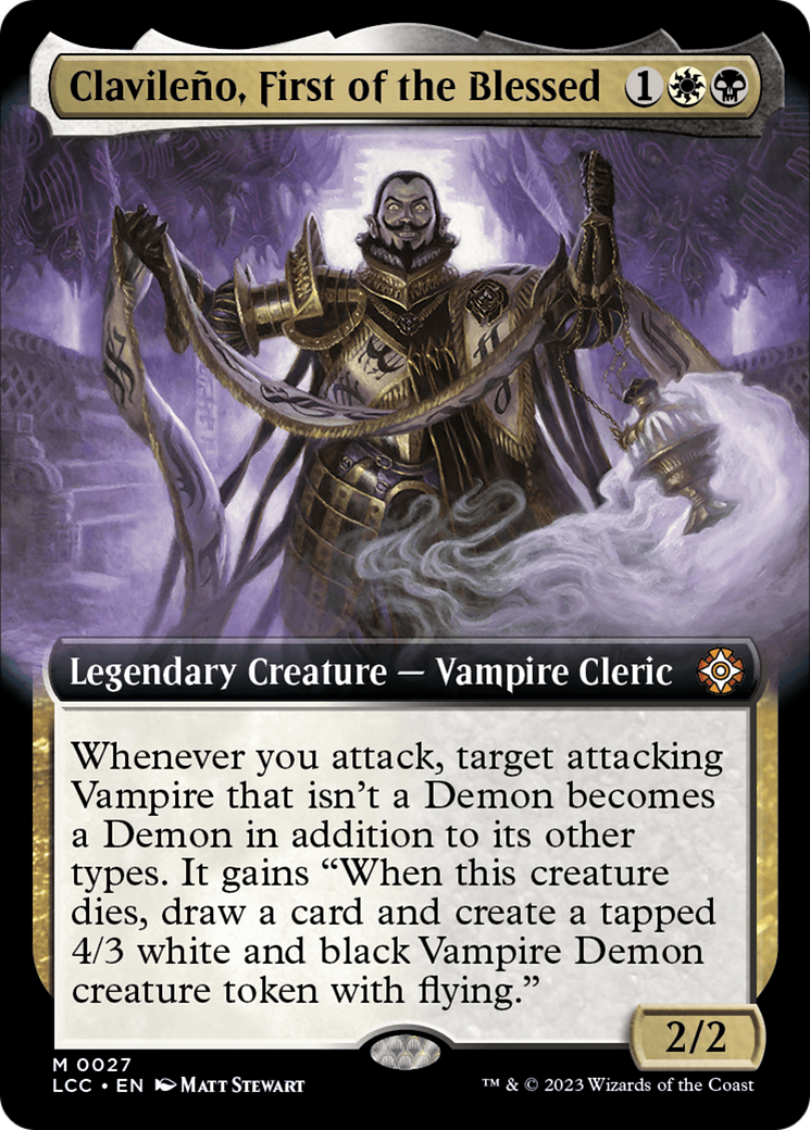 Clavileno, First of the Blessed (Extended Art) [The Lost Caverns of Ixalan Commander] - Destination Retro