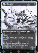 Myr Convert (Showcase Ichor Step-and-Compleat Foil) [Phyrexia: All Will Be One] - Destination Retro
