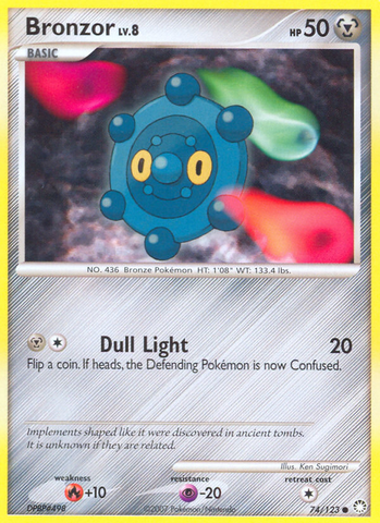 Bronzor (74/123) [Diamond & Pearl: Mysterious Treasures] - Destination Retro