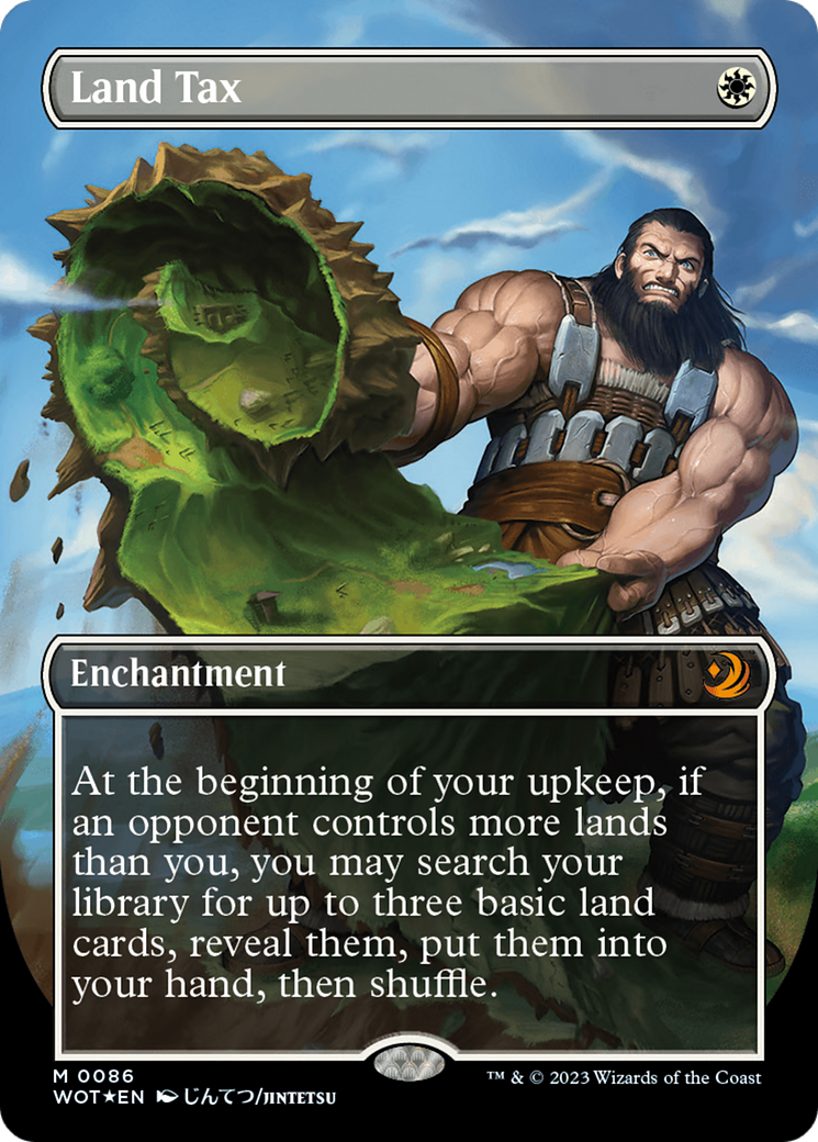 Land Tax (Anime Borderless) (Confetti Foil) [Wilds of Eldraine: Enchanting Tales] - Destination Retro