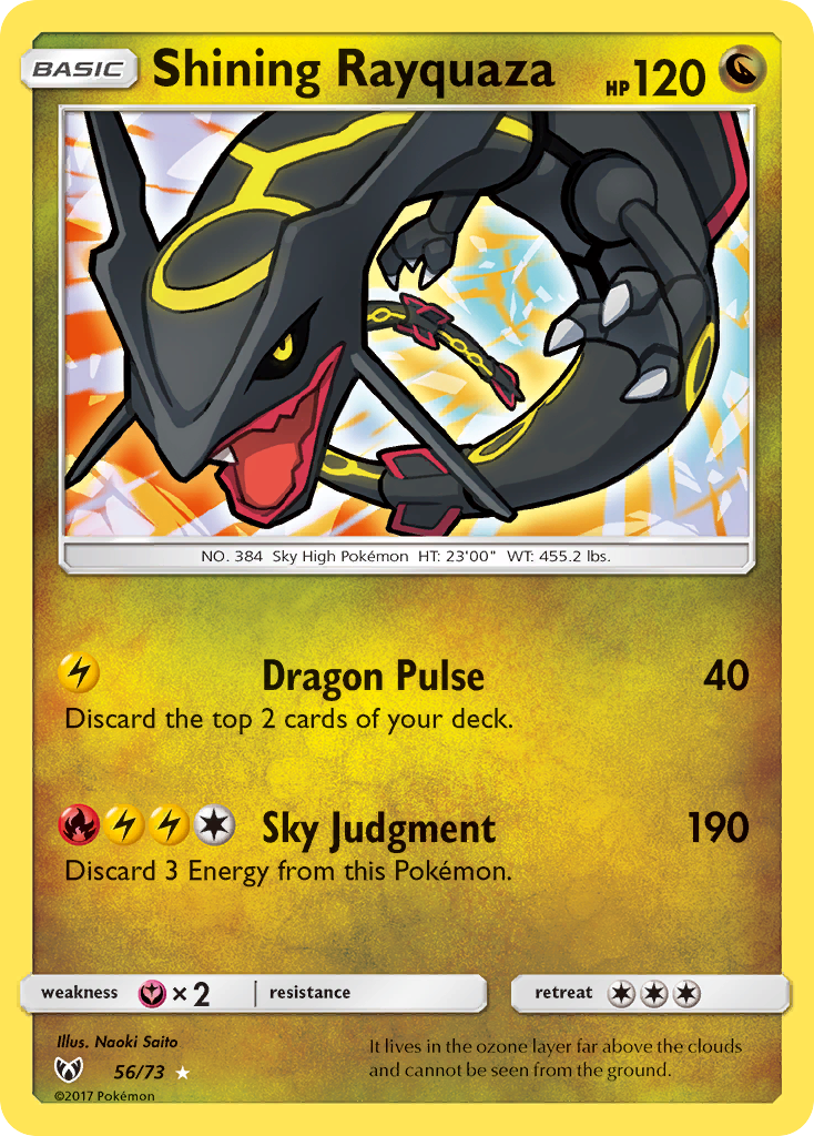 Shining Rayquaza (56/73) [Sun & Moon: Shining Legends] - Destination Retro