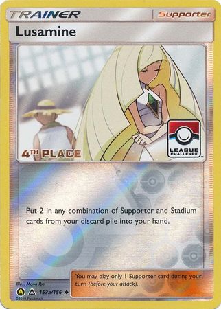 Lusamine (153a/156) (League Challenge Alt Art 4th Place) [Sun & Moon: Ultra Prism] - Destination Retro