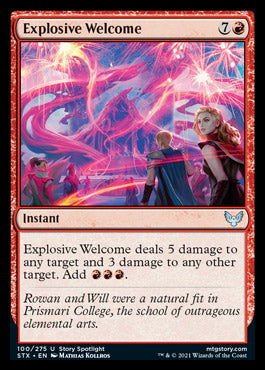 Explosive Welcome [Strixhaven: School of Mages] - Destination Retro