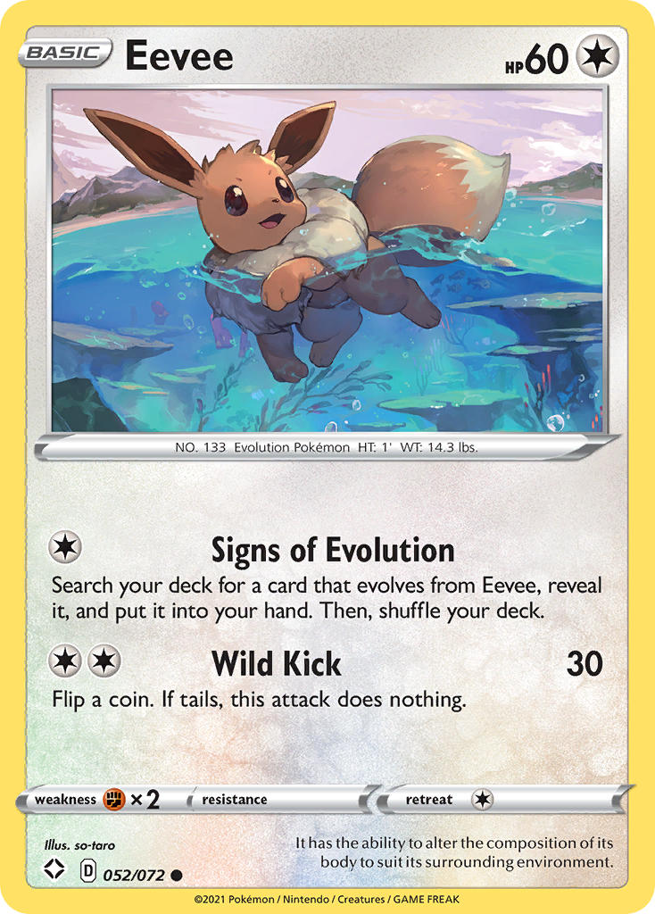 Eevee (52/72) [Sword & Shield: Shining Fates] - Destination Retro