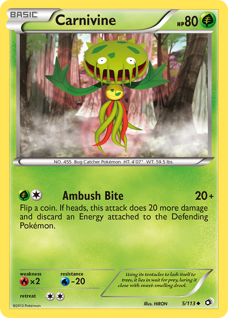Carnivine (5/113) [Black & White: Legendary Treasures] - Destination Retro