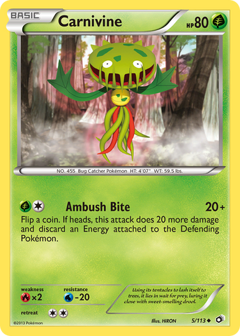 Carnivine (5/113) [Black & White: Legendary Treasures] - Destination Retro