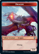 Dragon // Dragon Spirit Double-sided Token [Dungeons & Dragons: Adventures in the Forgotten Realms Commander Tokens] - Destination Retro