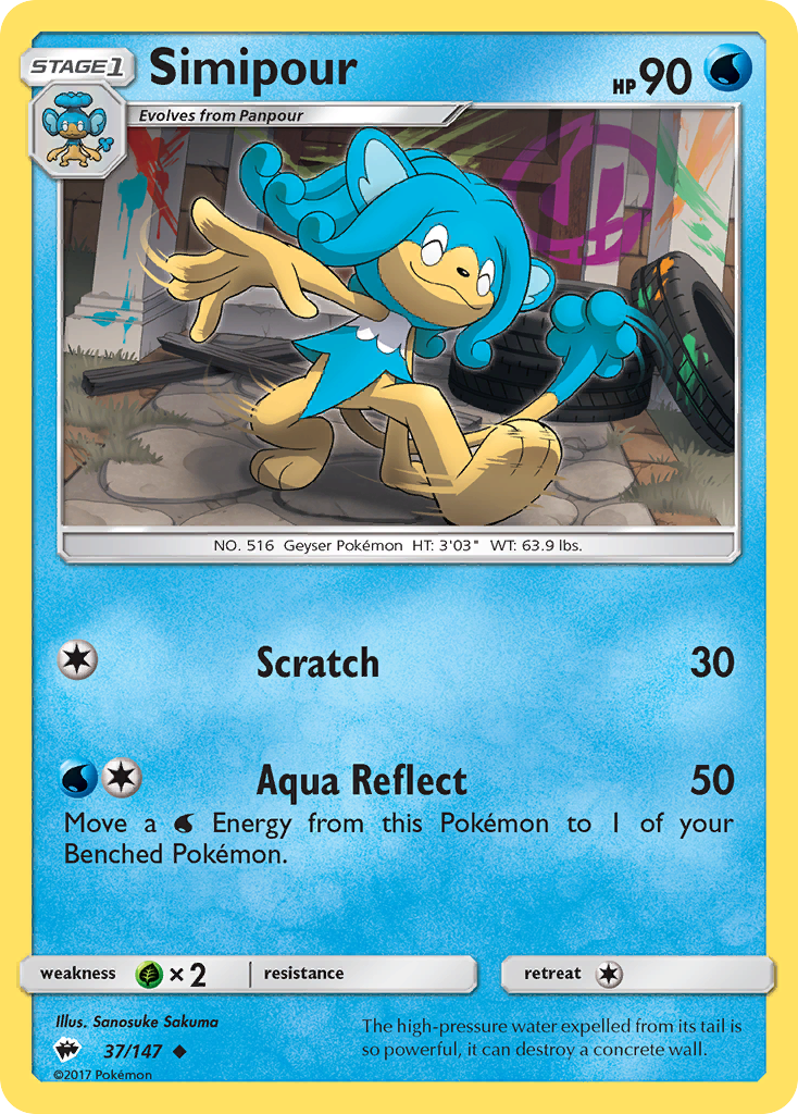 Simipour (37/147) [Sun & Moon: Burning Shadows] - Destination Retro